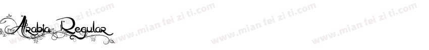 Arabia Regular字体转换